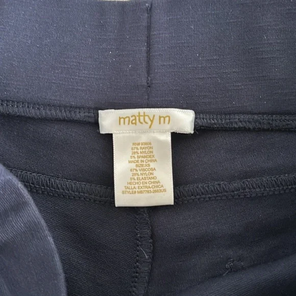 Matty M pull on leggings/dress pants - dark blue - Picture 7 of 11